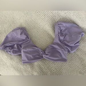 Shade and Shore Puff Sleeve Bikini Top